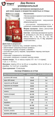 Премикс "Дар Велеса" Универсальный 24шт*0,5 кг